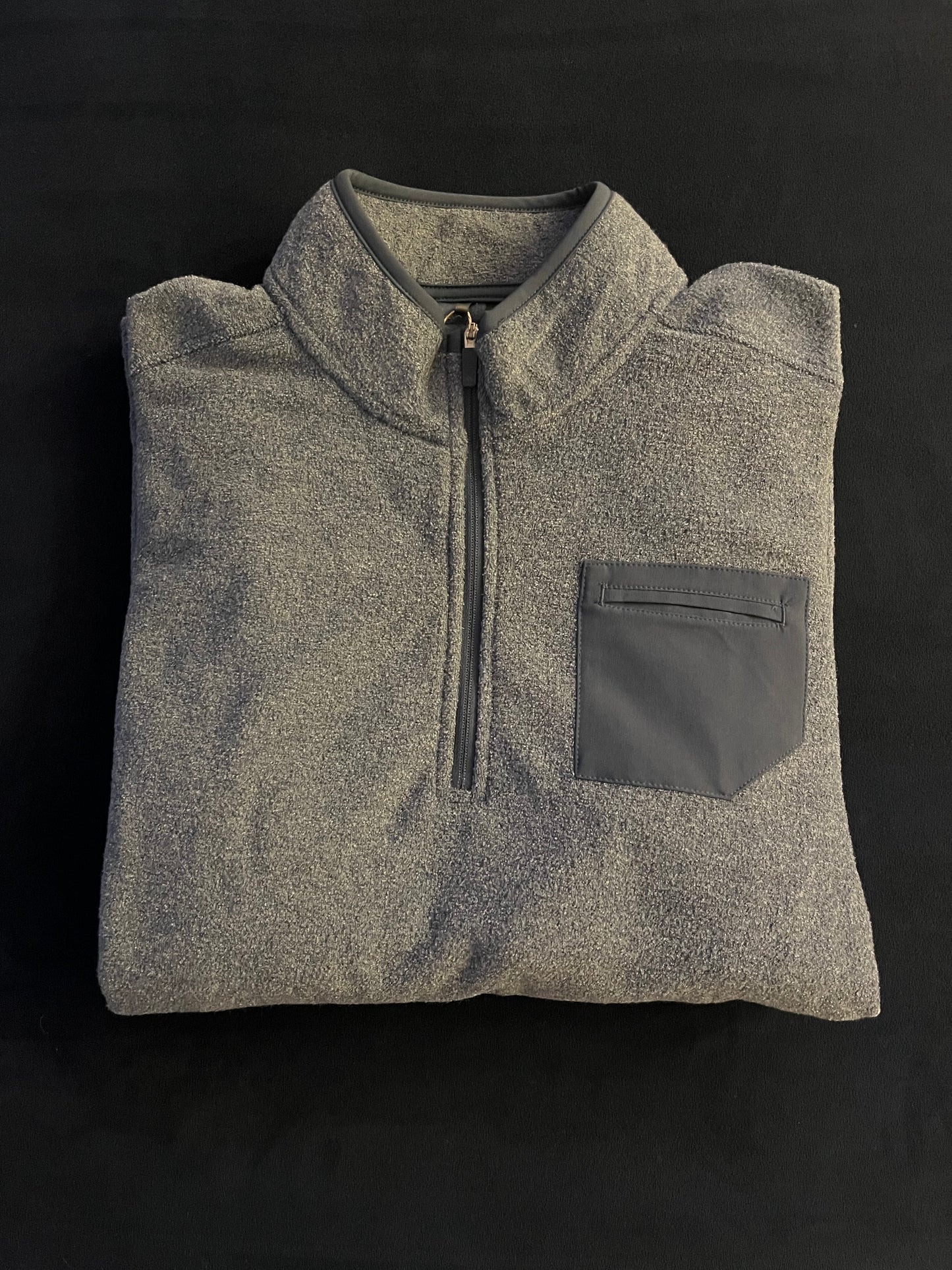 Adidas Pocket Quarter Zip- Crew Navy