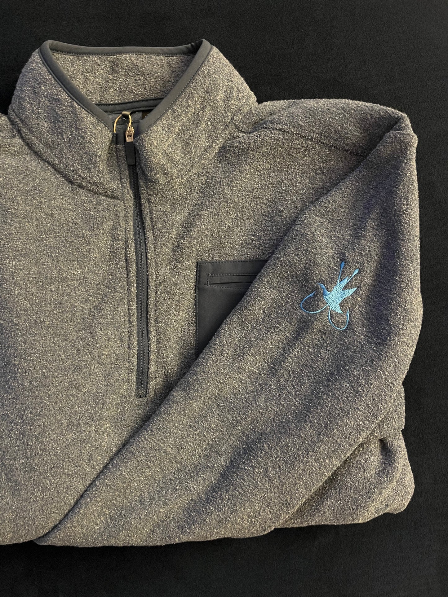 Adidas Pocket Quarter Zip- Crew Navy