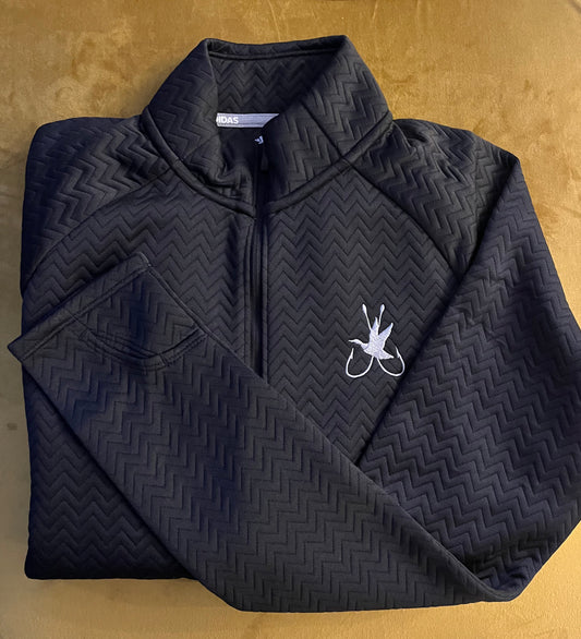 Adidas Women's Textured Full Zip Jacket- Black